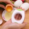 Green Egg Shell Opener, Egg Cracker Separator for Raw, Creative