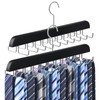 2 Pack Tie Rack Belt Hanger for Closet Upgraded Non