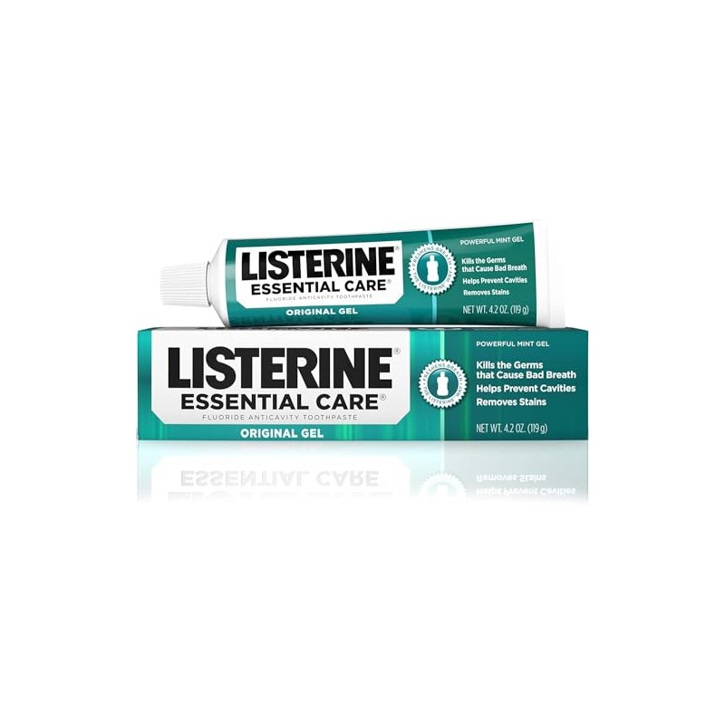 Listerine Essential Care Toothpaste Gel 4.20 oz (Pack of 4)