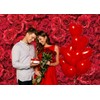 Spring Flower Backdrop Red Rose Floral Wedding Photograph Background Roses