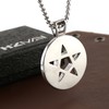HZMAN Supernatural Devils Trap Symbol Sigil Stainless Steel Pendant Necklace