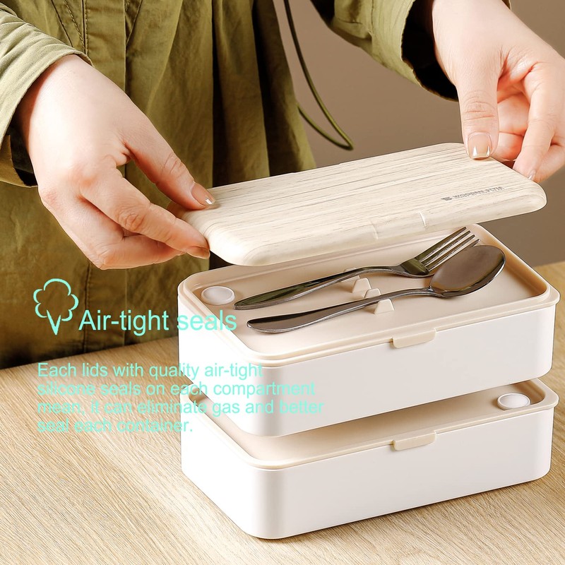 Original Bento Box Lunch Boxes Container Bundle Divider Japanese style