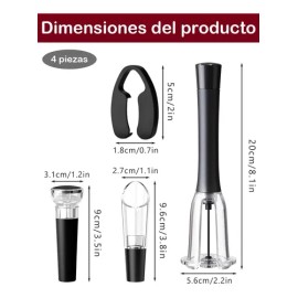 Sacacorchos, Saca Corchos Para Vino Y Descorchador De Vino,