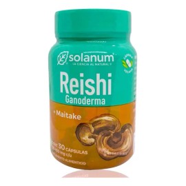 Reishi Gnoderma Maitake 30 Cáps Vegetales Solanum                                                                                                     