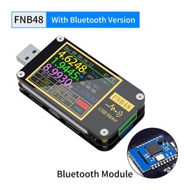 DollaTek FNB48 Bluetooth Detector Meter Capacity High Speed Voltmeter Ammeter LCD Display Portable Power Multifunction USB Tester