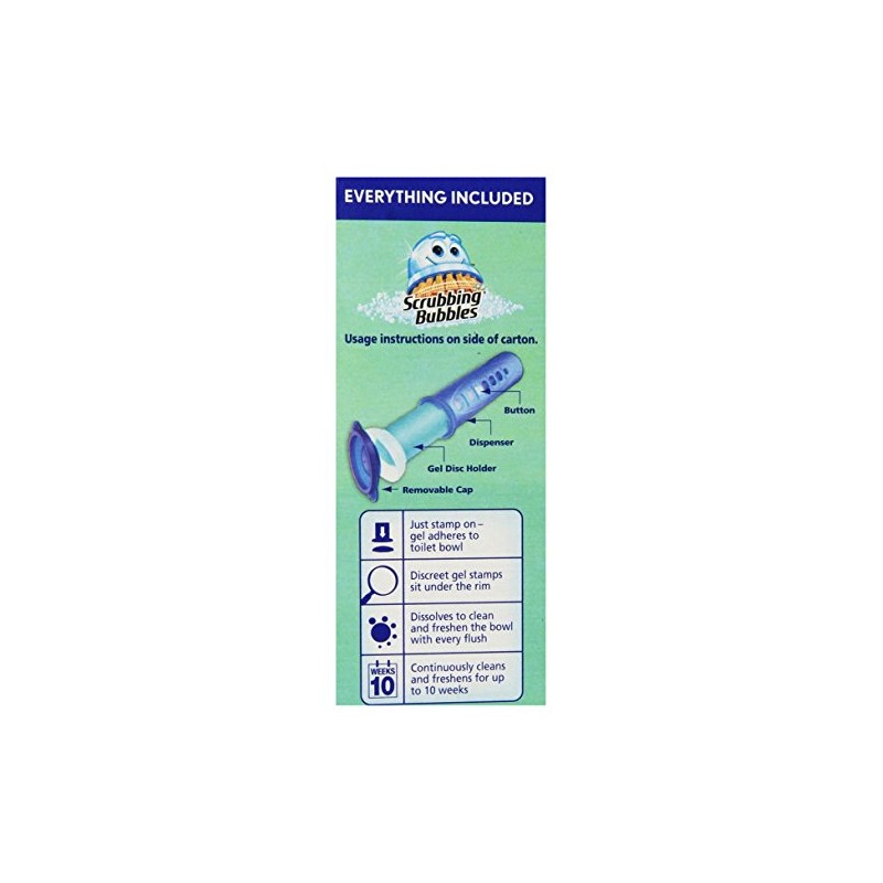 (3 Pack) Scrubbing Bubbles, Toilet Cleaning Gel, Glade Rainshower Scent,