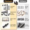 Homwin 512Pcs M6 Bolts and Nuts Kit, M6x10/12/14/16/20/25/30/35mm Button Head