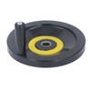 Revolving Handle Hand Wheel 18x200mm Backside Corrugated Hand Crank Handwheel