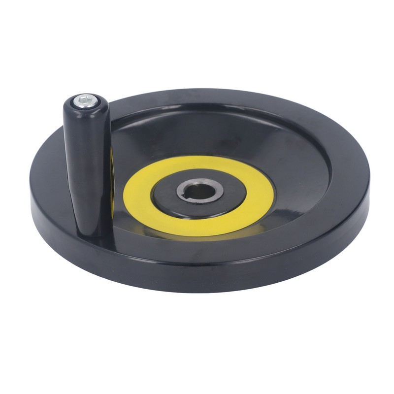 Revolving Handle Hand Wheel 18x200mm Backside Corrugated Hand Crank Handwheel