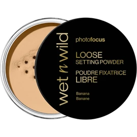 Wet n Wild Photo Focus Polvo Banana Suelto, Acabado Suave, Vegano, Sin Parabenos, Efecto Mate, Larga Duración, Fijador de Maquillaje Ligero para Base, Corrector y Rubor, Anti Flash en Fotos, Reduce Brillo