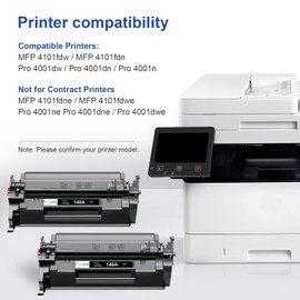 PANINK 148A Black Toner Cartridge Replacement for HP 148A 148X W1480A W1480X Black Toner Cartridge for HP Pro 4001dw 4001dn 4001n MFP 4101fdw 4101fdn Printer(2 Pack,with Chip)