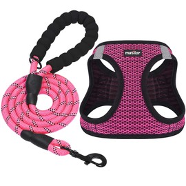 matilor Dog Harness Step-in Breathable Puppy Cat Dog Vest Harnesses for Small Medium Dogs