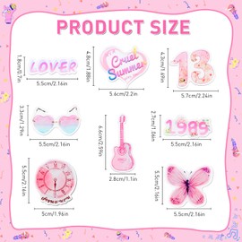 8PC Fridge Magnets Set Magnet Refrigerator Stickers Acrylic Shaped Magnets Home Refrigerator Stickers Creative Cute Shape Magnetic