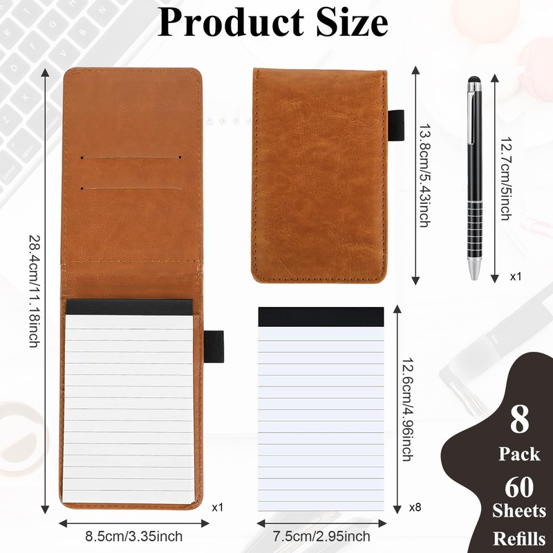 Marte Vanci Mini Pocket Notebook A7 Notepad Holder Memo Pad