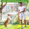Misting Nozzle,Heavy Duty Garden Hose Mister Nozzle, Adjustable Water Spray
