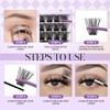 Lash Clusters Kit for Eyelash Extensions: DIY, Natural, Fluffy, Wispy,