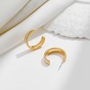 VEDAIM Gold and Silver Mixed Metal Earring Two Tone Studs