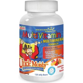 Uncle Moishy Multi Vitamin & Mineral Jellies 120 Count Fruity Flavor