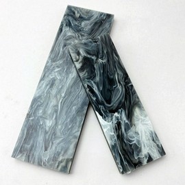 2PCS 160X50X7MM Knife Material Marble Texture Acrylic Scale Sword Blank Making