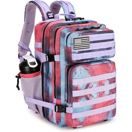 45L Tactical Assault Backpack 3 day assault pack with Waterproof Molle backpack Rucksack for Tactical Backpacks tactical backpack large military - Color: Nebula Camo