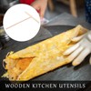 Hemoton Nonstick Cookware 2pcs T Shape Crepe Maker Pancake Wooden