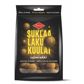 Halva SuklaaLakuKuulat Salmiakki Liquorice 12 Pack of 140 g