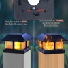 Dynaming Solar Flame Post Cap Lights Outdoor, Solar Powered Fence