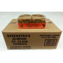 Steenstra Windmill Cookies (Speculaas) (Economy Case Pack) 9 Oz Tray (Pack of 12)