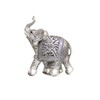 benerini Elephant With Baby Brushed Silver Elephant Ornaments For The