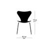 Fritz Hansen 840182 Miniature Seven Chair, 3.3 x 3.3 x