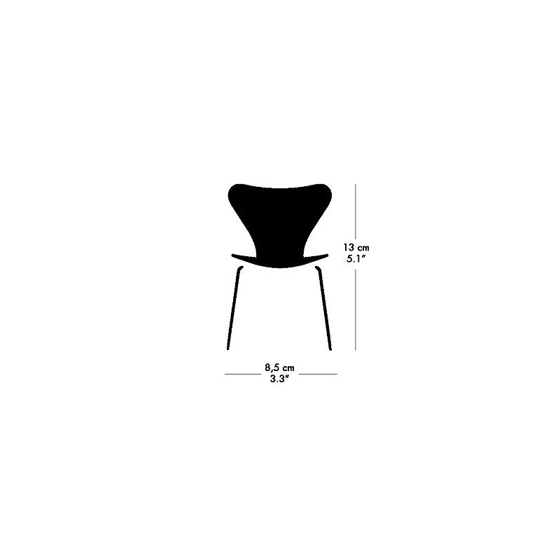 Fritz Hansen 840182 Miniature Seven Chair, 3.3 x 3.3 x