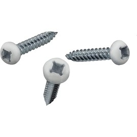 RecPro 8x1 Pan Head Metal RV Screws | Polar White | Multi-Pack | RV Interior Screws | Factory Finished Looked | (100)
