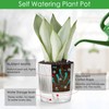 Samhe 4 Pack Self Watering Pots Set, 4+5.5 Inch Self