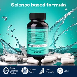 KEY NUTRIENTS Electrolyte Tablets, 200 Capsules, Salt Tablets for Dehydration, Fasting Electrolytes Tablets - Salt Pills with Electrolytes, No Sugar, Gluten Free Hydration Tablets Made in USA