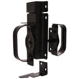 Hardware Essentials 852505 Hardware Essentials Black Swinging Door Latches - for 3/4" to 2-1/4" Door