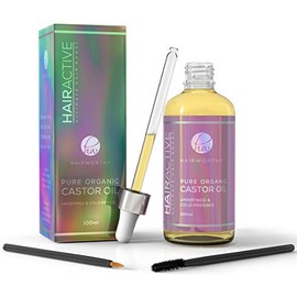 100 Pure, Organic, Cold-Pressed, Natural Castor Oil for Instant Hair Growth, Boost Eyelashes  Eyebrows. Hexane-Free Premium Oil For Skin  Nails....   