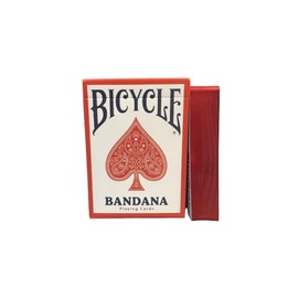 Gold Plated Bicycle Bandana (Red) Playing Cards