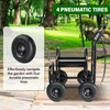 Hose Reel Cart,Garden Hose Reel Cart with 4 Wheels &