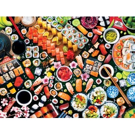 Masterpieces Jigsaw Puzzle 1000 Pieces - Sushi Surprise - Puzzles for Adults 19.25"x26.63"