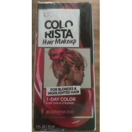 L'Oreal Paris 3 L'OREAL Paris Colorista Hair Makeup 1 Day Color Blonde Highlighted #HOTPINK300