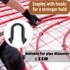 2200 Pcs PEX Pipe Staples for PEX Foamboard Stapler, 1.65″