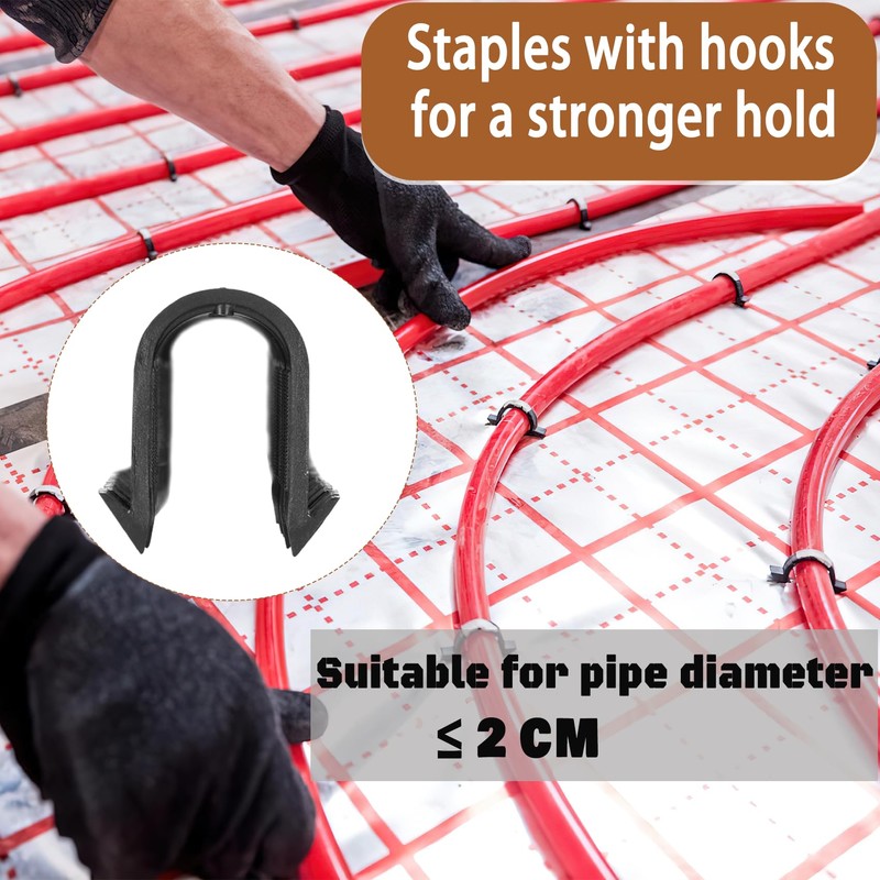 2200 Pcs PEX Pipe Staples for PEX Foamboard Stapler, 1.65″