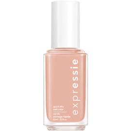 essie Expressie Nail Polish, Quick-Dry Light Beige Nail Polish, Power Moves, Vegan, Buns Up, 0.33 fl oz