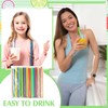 Tessco for you 3200 Pcs Jumbo Smoothie Straws, 32 Pack