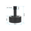 CAMVATE 3060 1/4"-20 Thread Thumb Screw Cup Head for DSLR