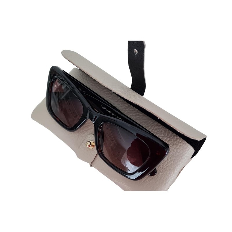 zarolo Leather Belt/Glasses Bag Italian Handmade Leather Glasses Holder Glasses