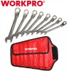 WORKPRO 8PCS Flex-Head Ratcheting Combination Wrench Set 9-17 mm 72-Teeth