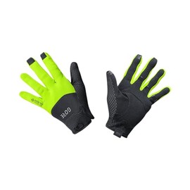 Gore C5 Gore-Tex Infinium Gloves, 9, Black/Neon Yellow