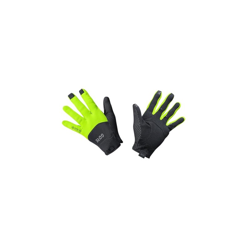 Gore C5 Gore-Tex Infinium Gloves, 9, Black/Neon Yellow