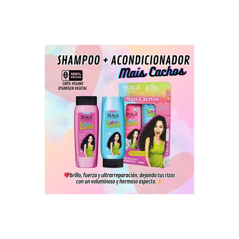 Kit Skala maiscachos Mascarilla 2e1 Shampoo Acond Gel